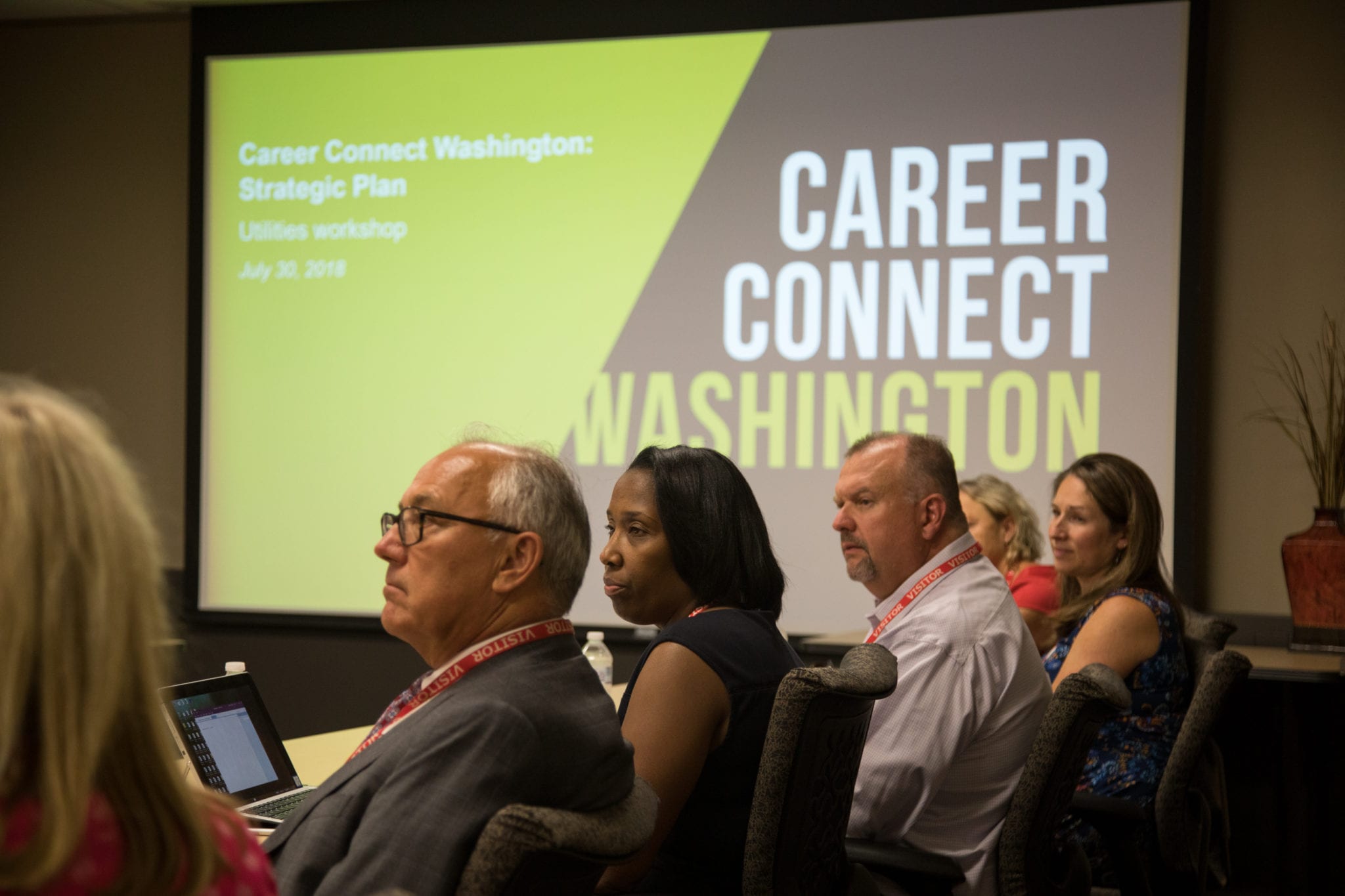 Group of people at Career Connect Washington meeting